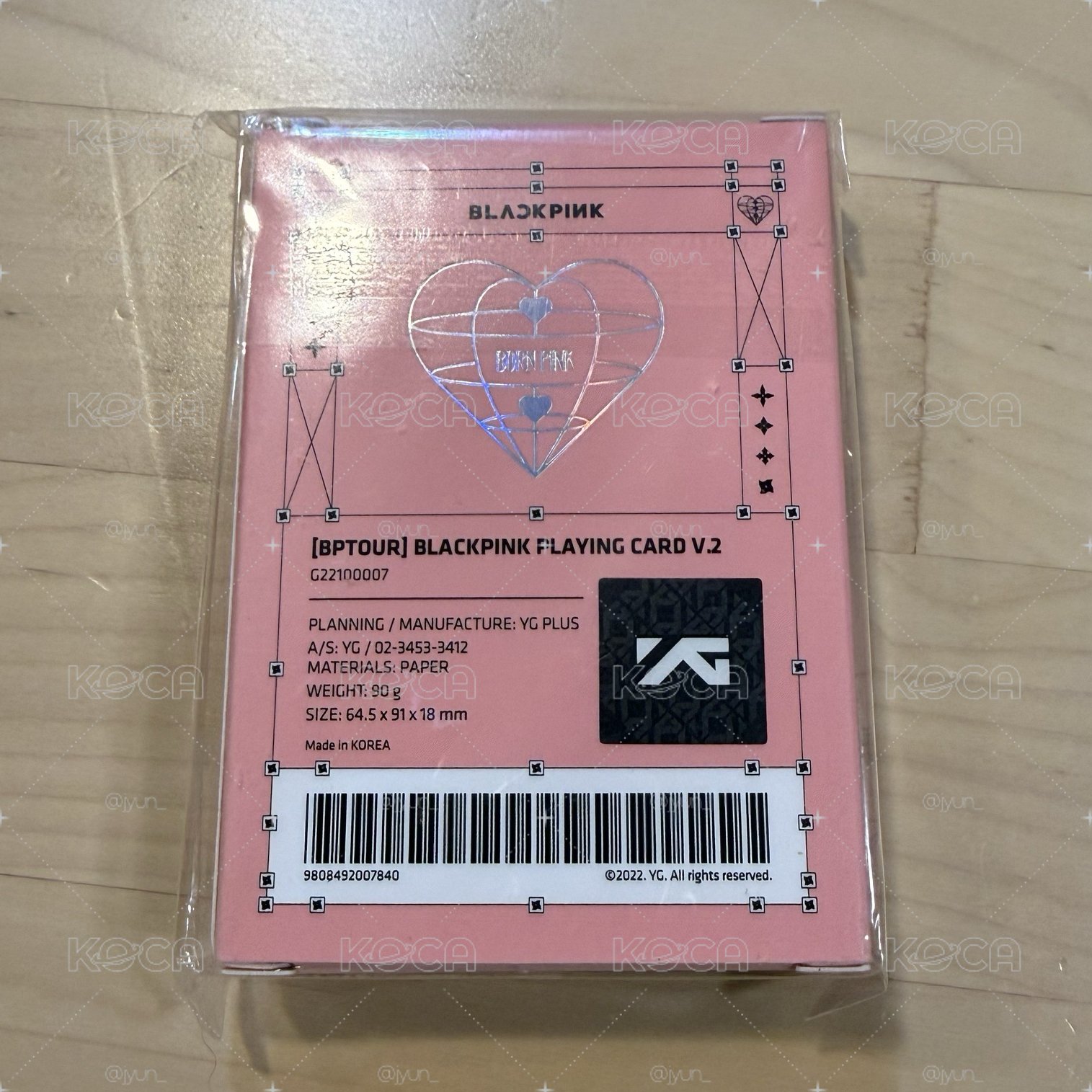 <BLACKPINK>2巡撲克牌V.2(未拆）