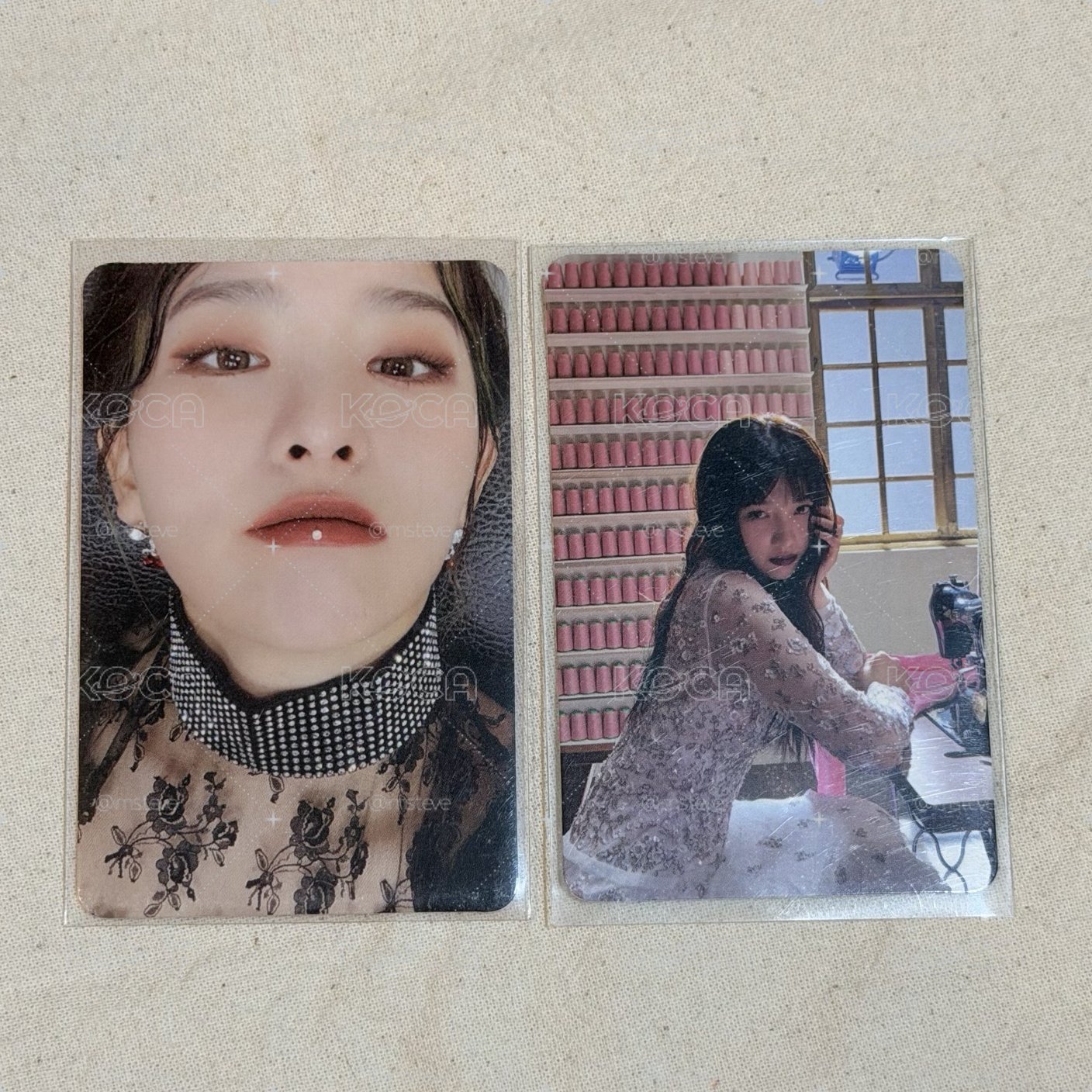 美女小卡兩張