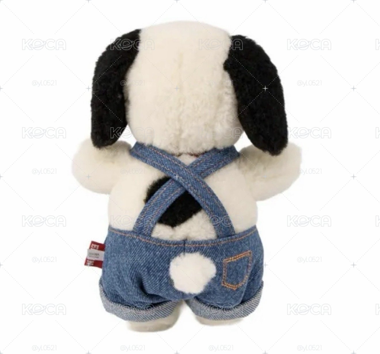 日本🇯🇵Snoopy X EDWIN 史努比牛仔品牌聯名史努比牛仔工人背帶褲玩偶