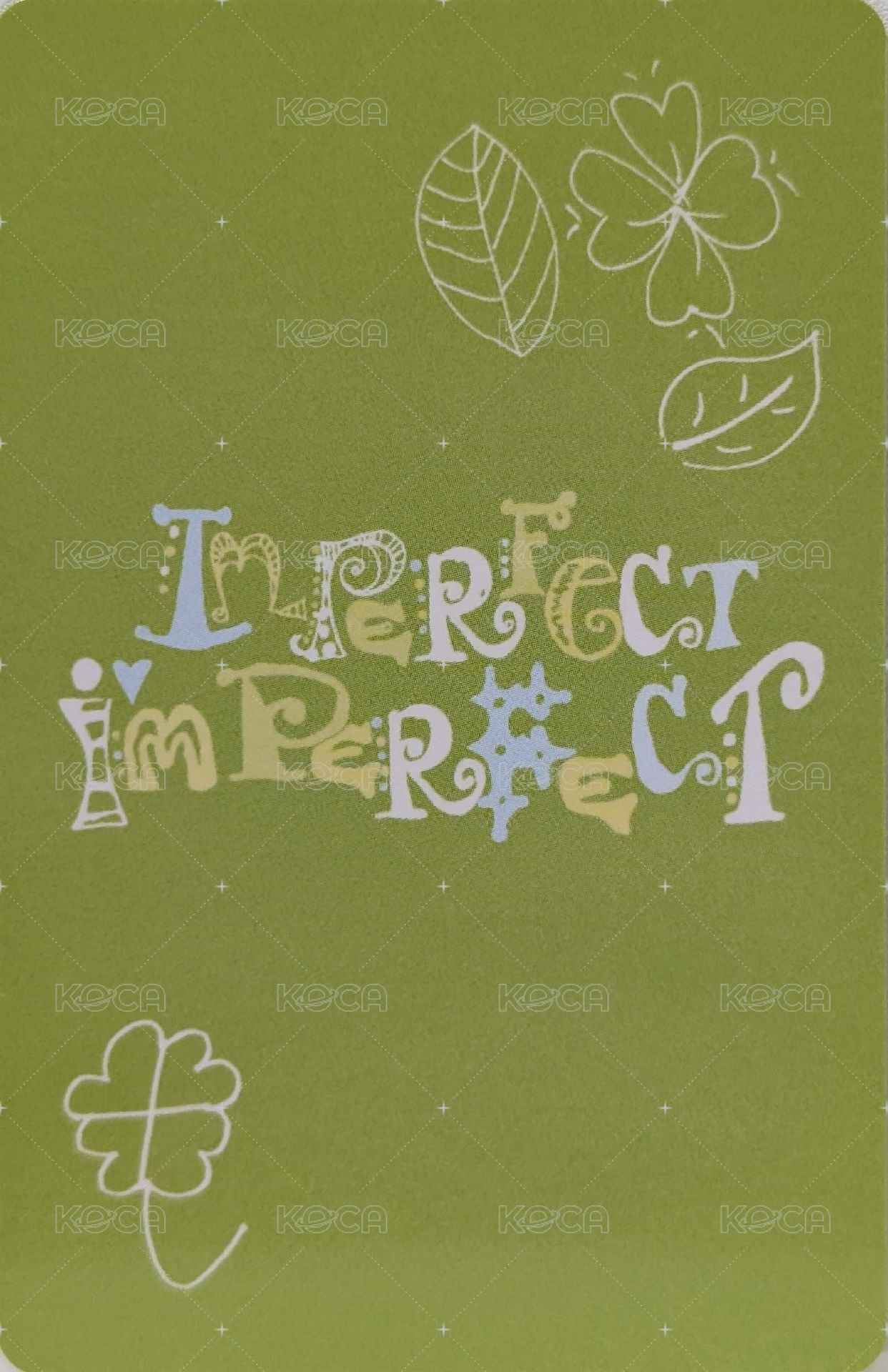 Imperfect-I'mperfect 專輯卡 Dressy We Ver. 背面