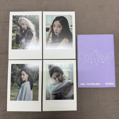 直出）MY WORLD專輯卡 zine版 wtmw拍立得 4張一套組