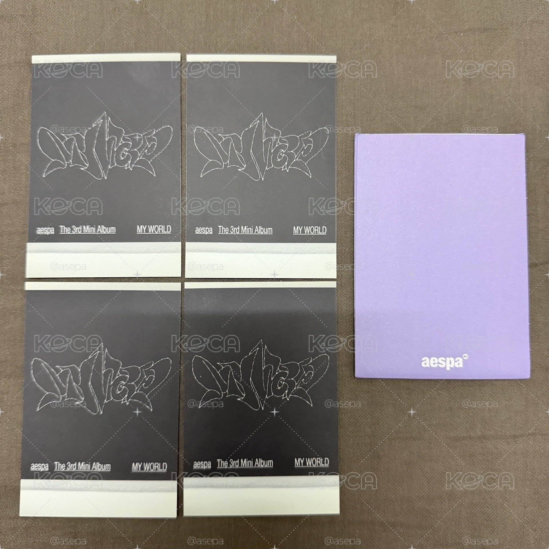 直出）MY WORLD專輯卡 zine版 wtmw拍立得 4張一套組