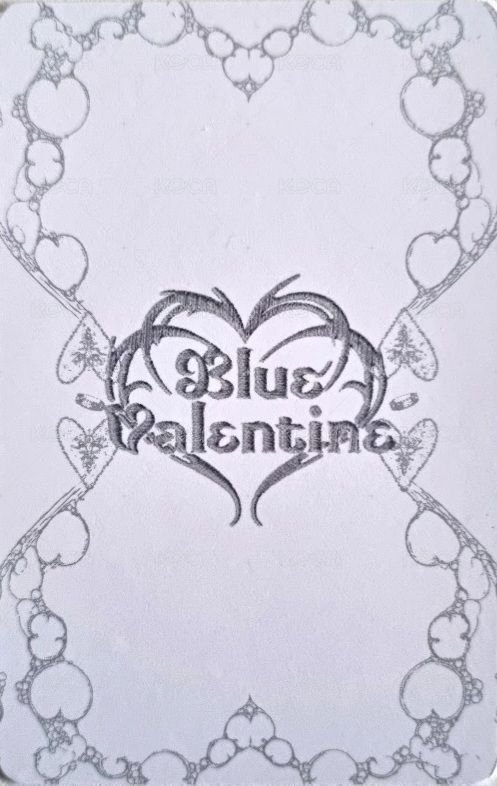 正規一 電子專 Valentine ver. 專輯卡 自拍 背面