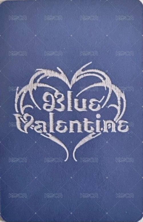 正規一 專輯卡 普版 Blue ver. 嫄友雙人 背面