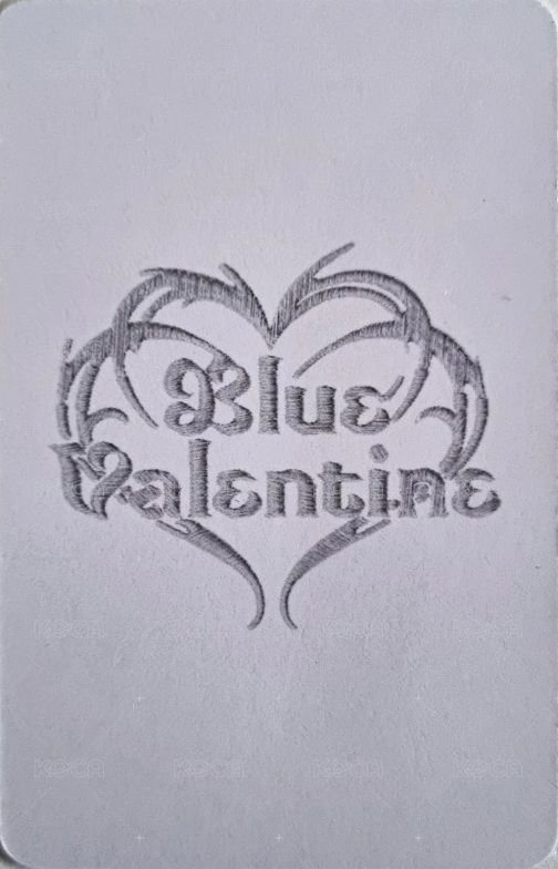 正規一 專輯卡 普版 Valentine ver. 背面