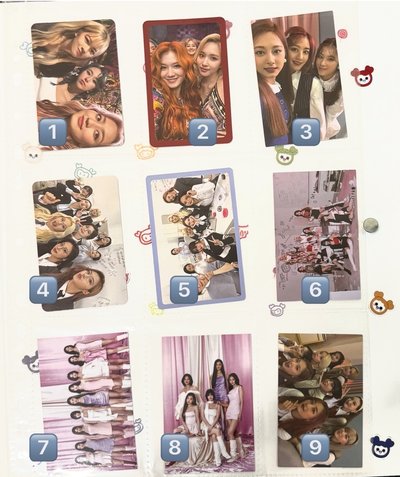 團體小卡🐰🐶🍑🐹🦄🐧🍫🍓🦌
