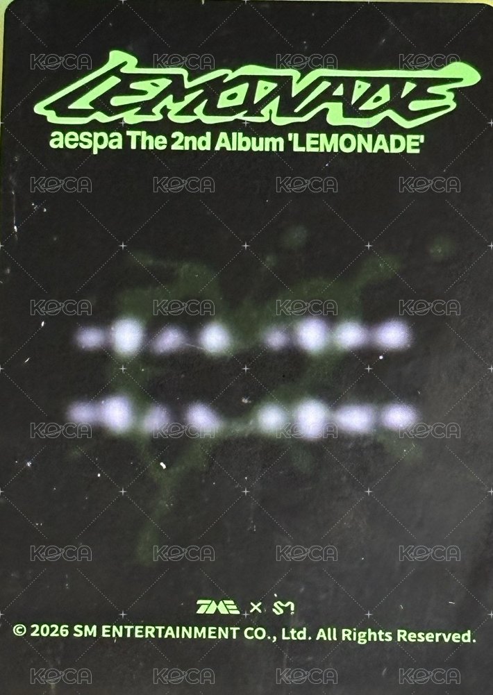 LEMONADE QQ音樂 四星 星光卡  背面