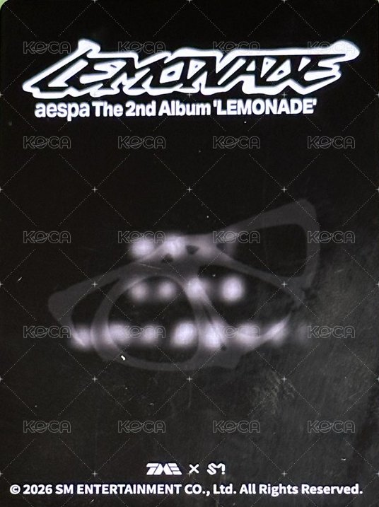 LEMONADE QQ音樂 三星 星光卡  背面