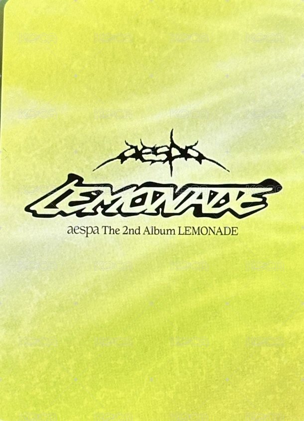 LEMONADE QQ音樂 碎卡 星光卡 透卡 背面