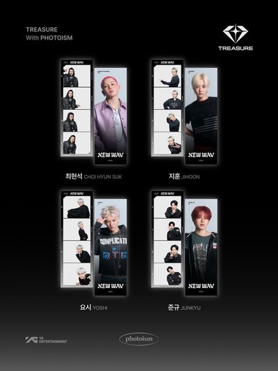 (6/5 18:00前下單 可6/9寄出）TREASURE NEW WAV photoism 人生四格卡 1組兩張 代印