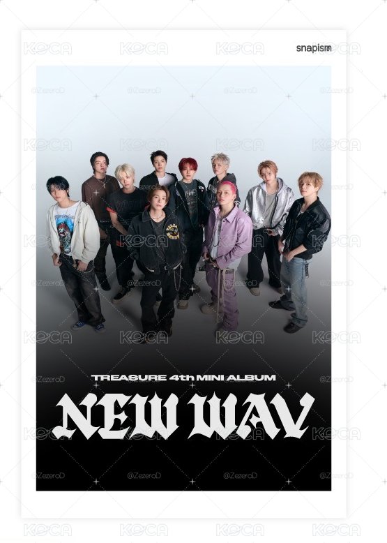 TREASURE NEW WAV snapism 人生四格卡 貼紙 1組兩張 代印