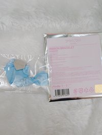 率藍緞帶手環
