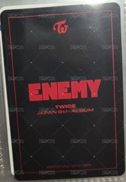 JP正規六 通常盤 專輯卡  背面