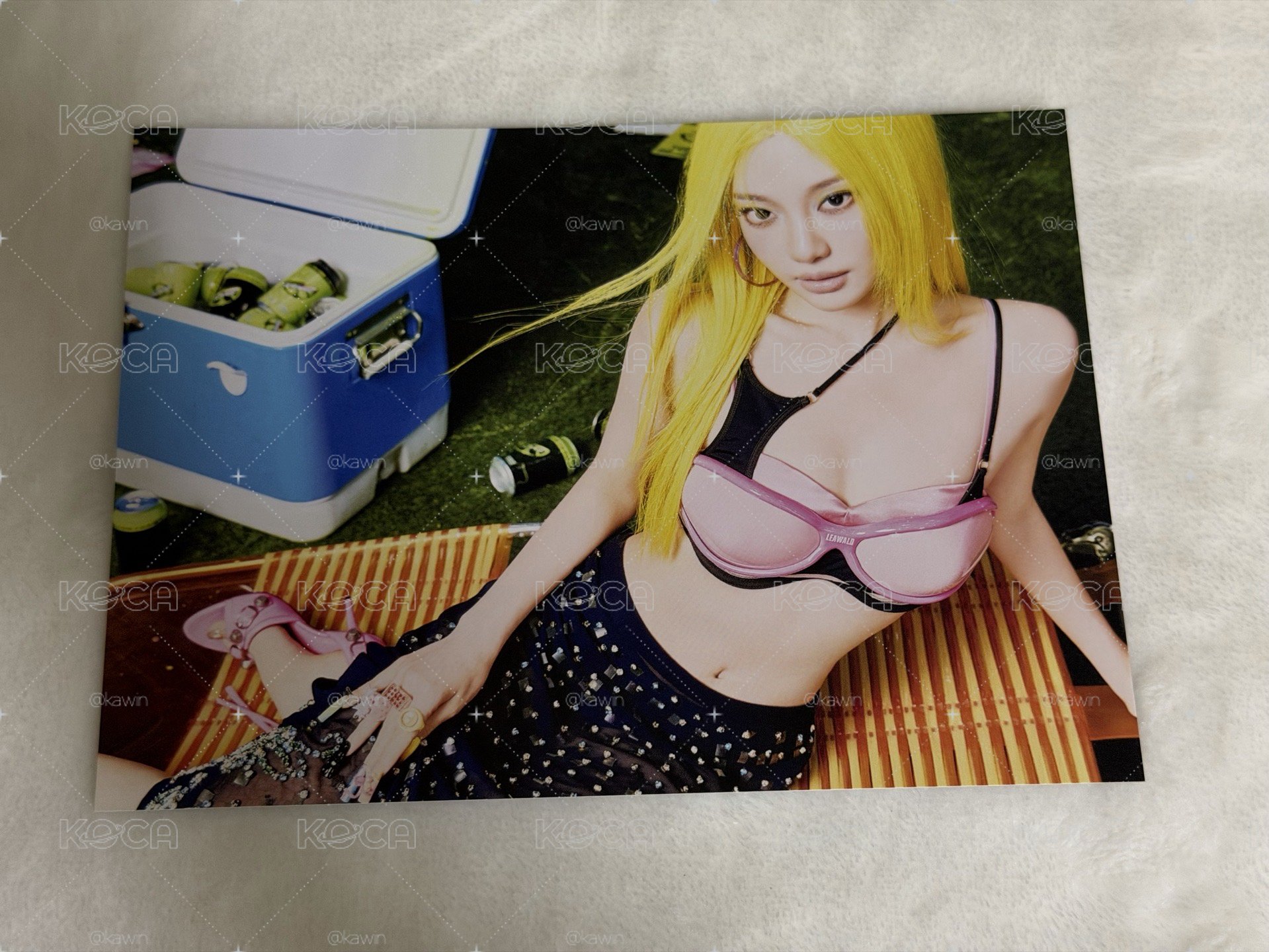 aespa NINGNING LEMONADE 明信片