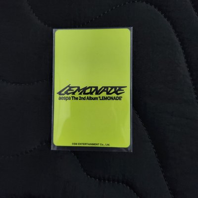 aespa NINGNING LEMONADE 華納 特典卡 