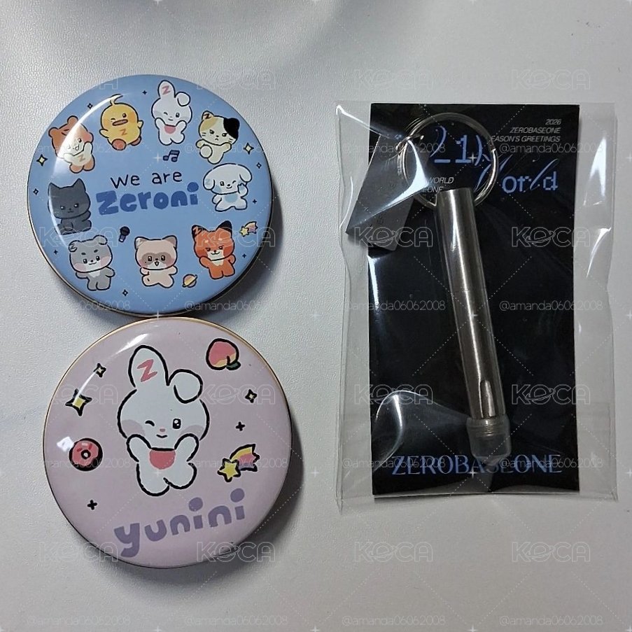 zeroni 糖果鐵盒＆小鋼筆鑰匙圈