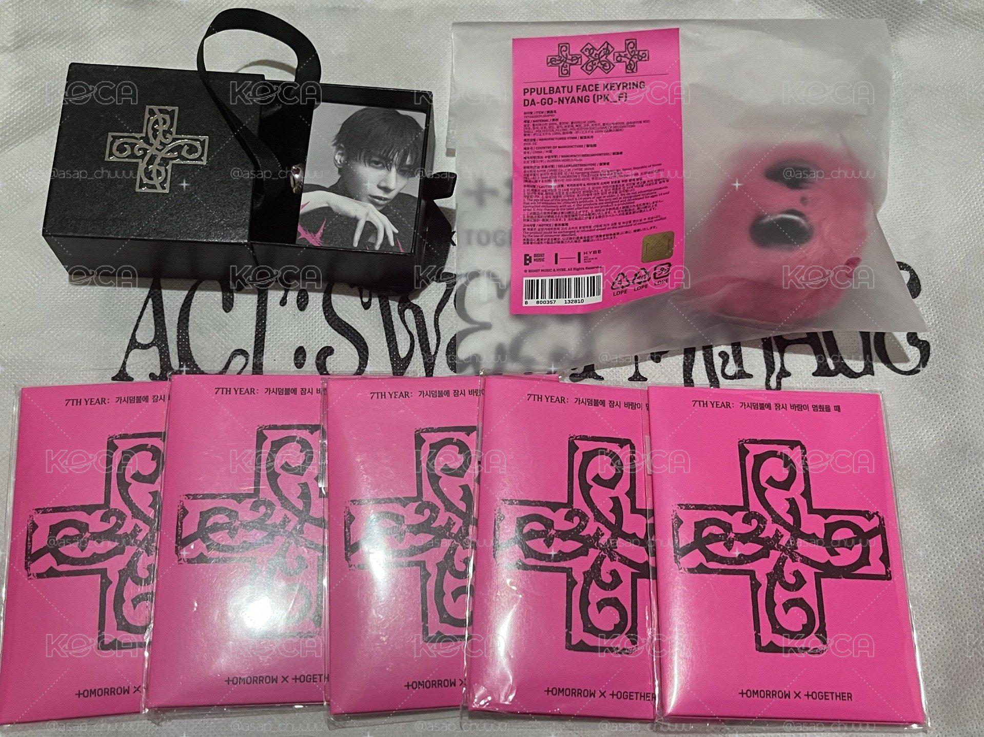 SC逆應援顯戒指+火龍果大頭松喵+角巴專一套