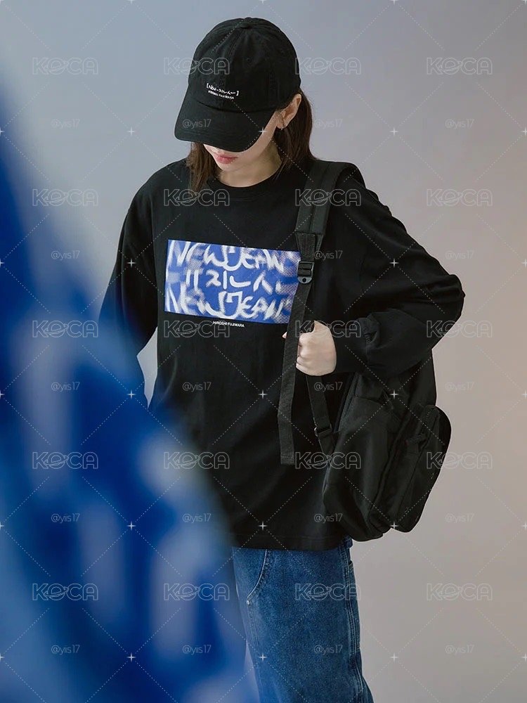 NewJeans X Hiroshi Fujiwara COLLER 長袖Tシャツ ver.1 - XL 