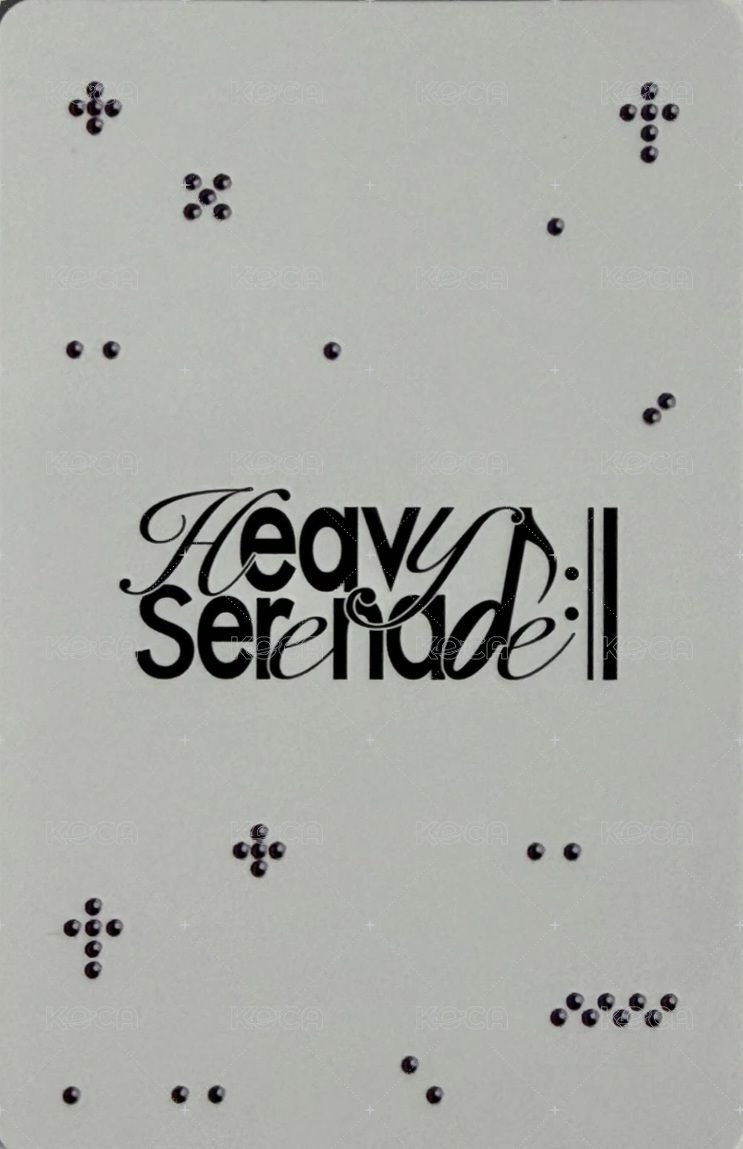 Heavy Serenade POCAALBUM Ver. Jacket 專輯卡  背面