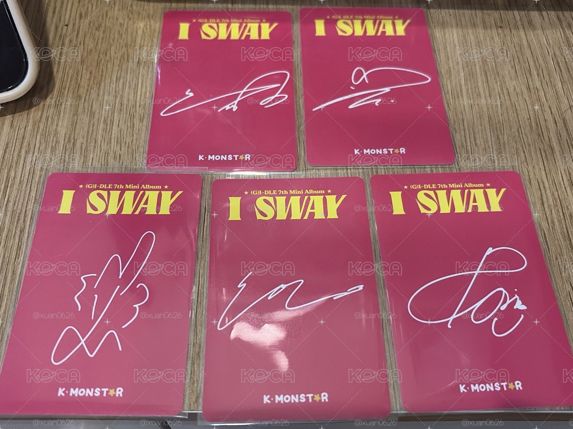 I Sway榛果簽售卡（套出）