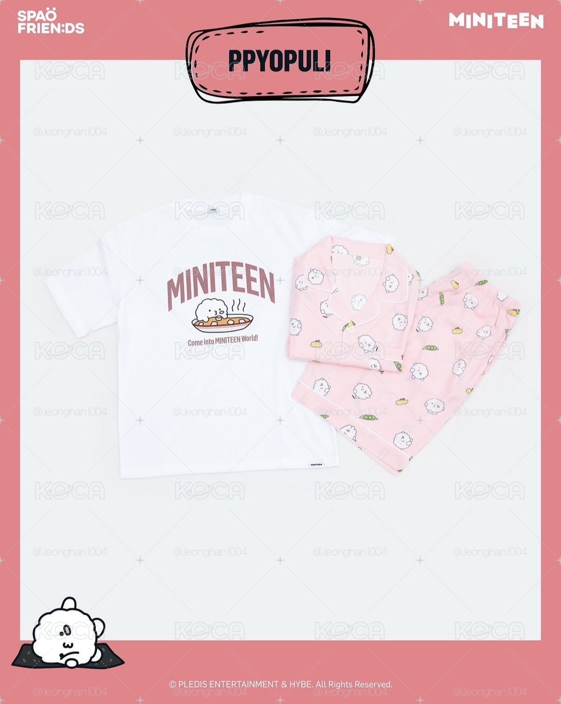 SPAO x Miniteen 短袖/睡衣