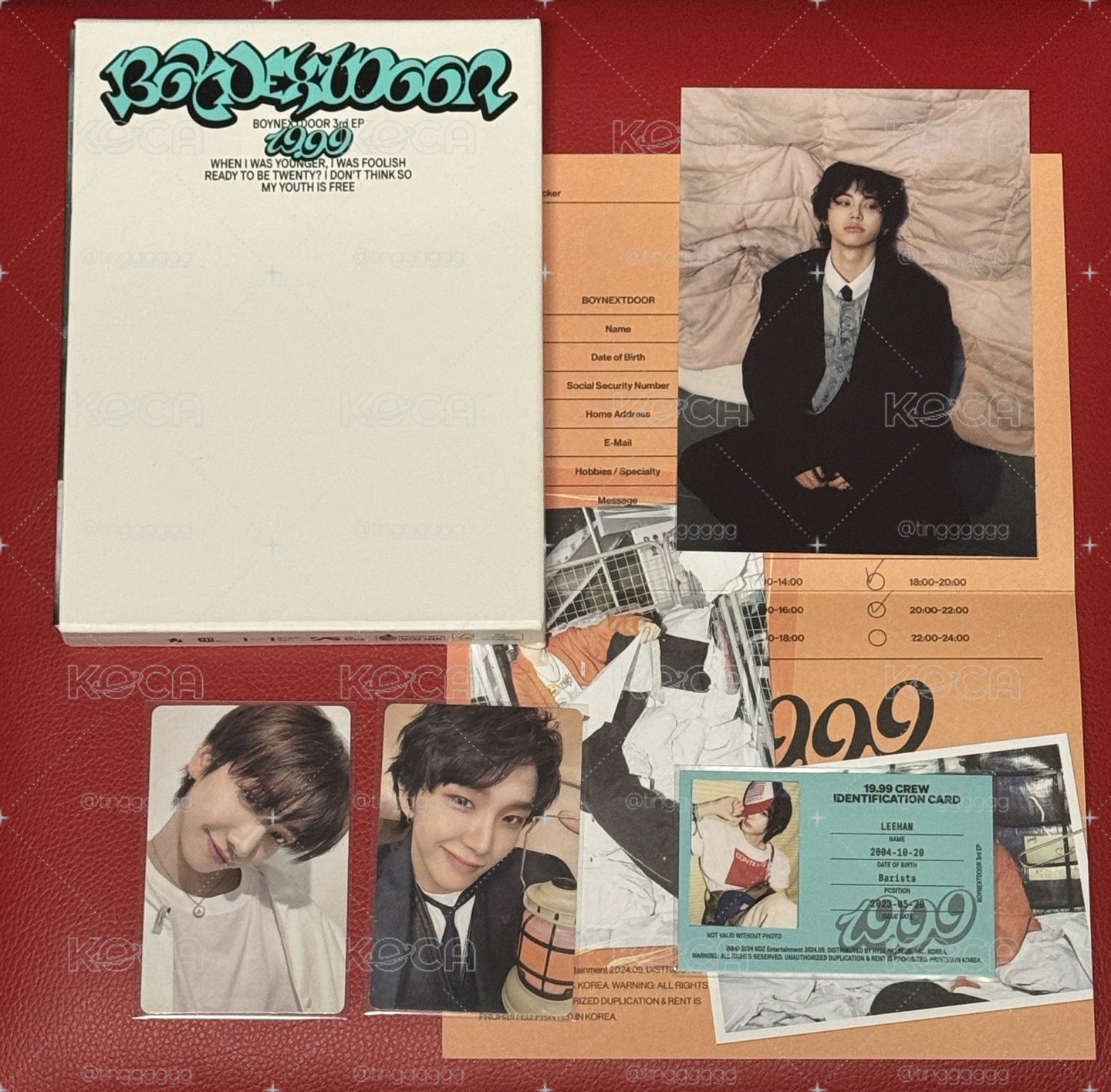 BOYNEXTDOOR 19.99 專輯 Dangerous ver 全專