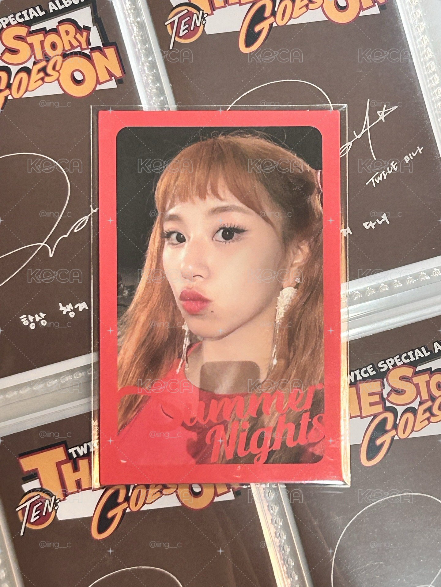 TWICE 彩瑛 Summer Nights DTNA專輯卡