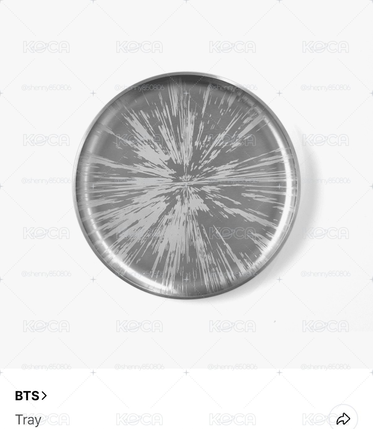 bts 飾品托盤