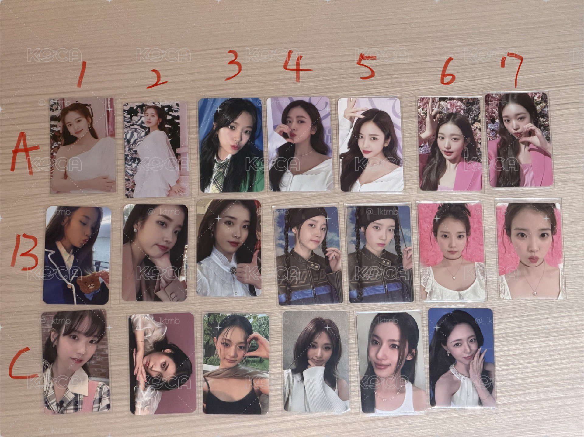 代友售 IVE/IU/TWICE/ITZY 小卡