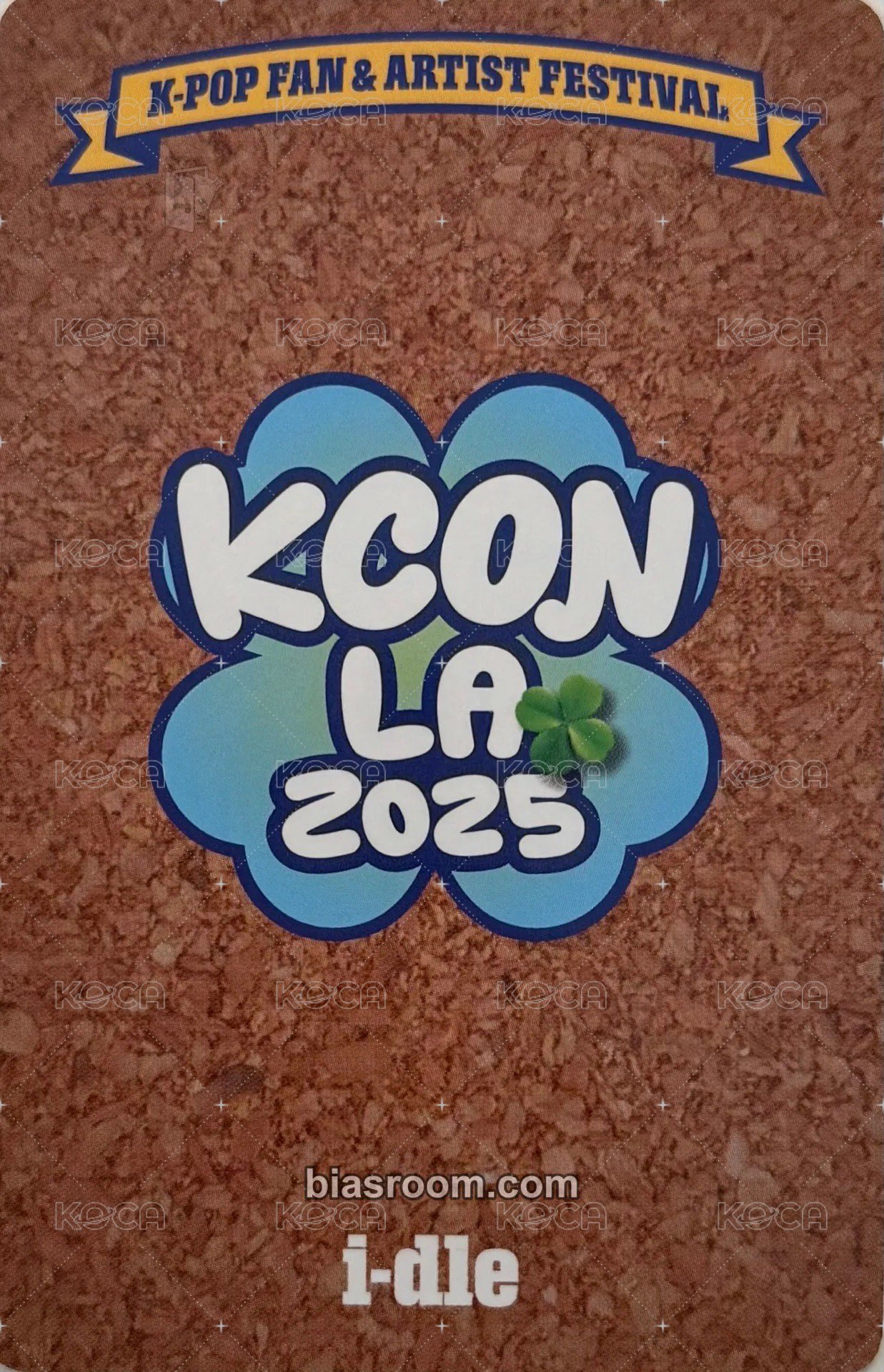 2025 Kcon La 周邊卡 相框卡 閃卡 背面