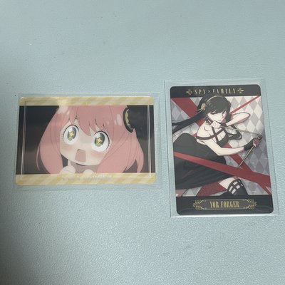 SPYxFAMILY 第1彈 雙面收藏卡 金屬質感卡No.06 約兒+No.17 安妮亞