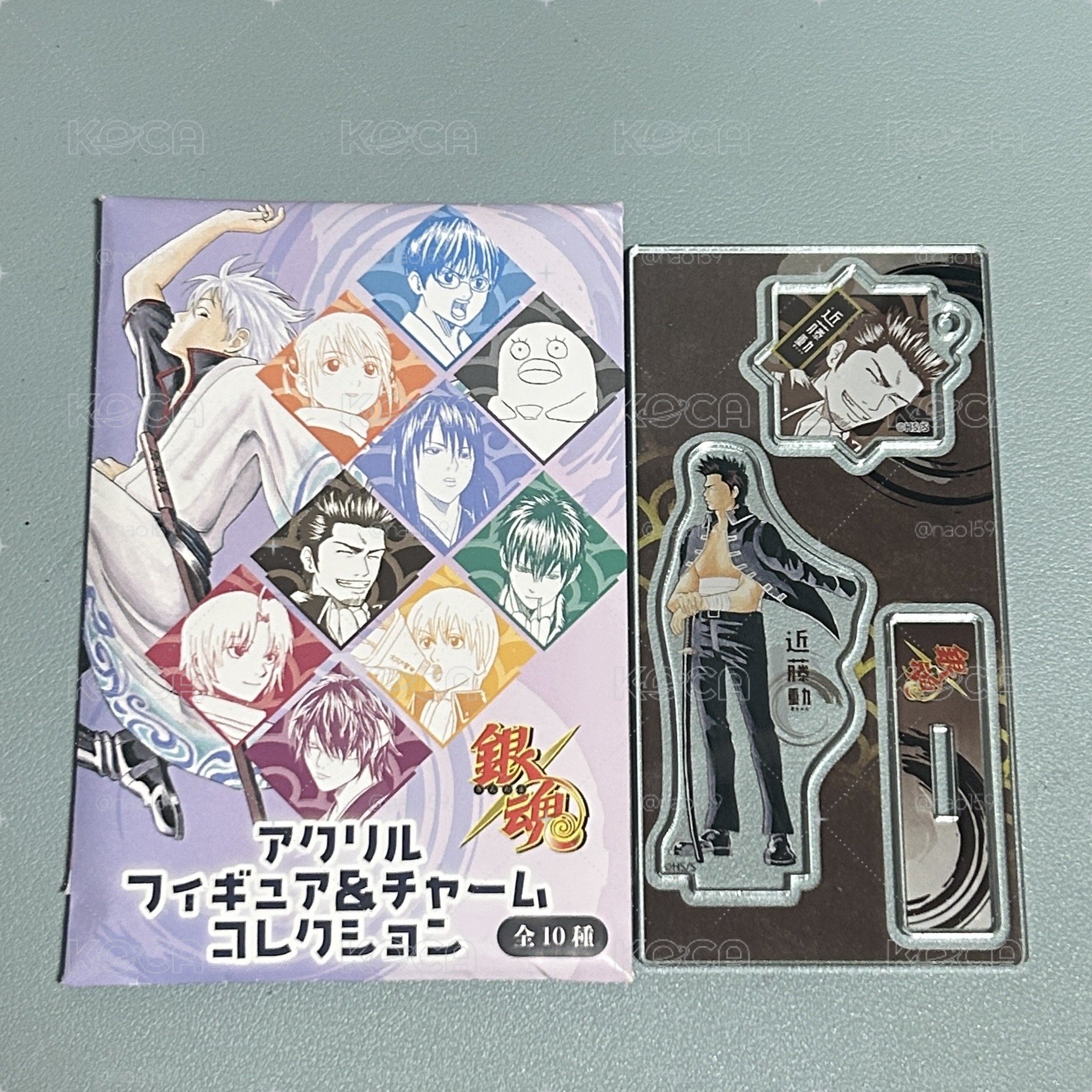 銀魂 JUMP SHOP限定 隨機原畫吊飾立牌 進藤