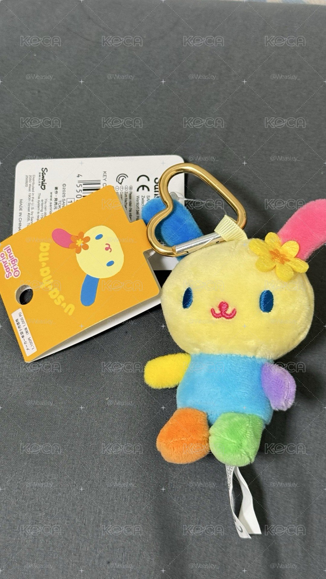 愛心扣 花小兔 現貨