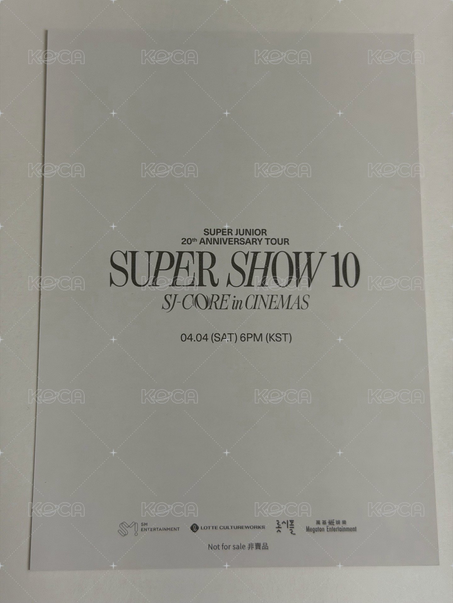 SA10 安可場 厲旭 電影明信片