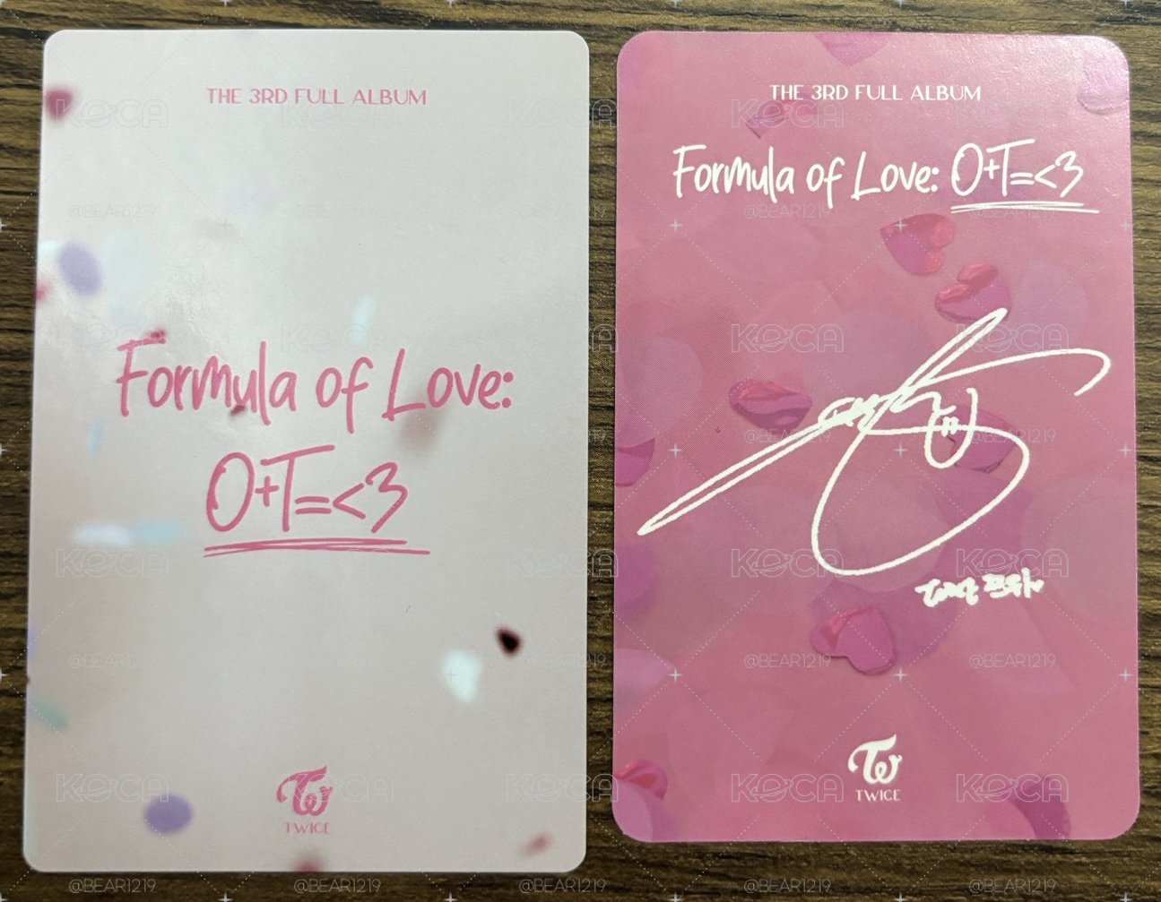 子瑜比心💙Formula of Love: O+T=<3專卡
