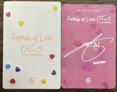 子瑜💙Formula of Love: O+T=<3專卡小盤