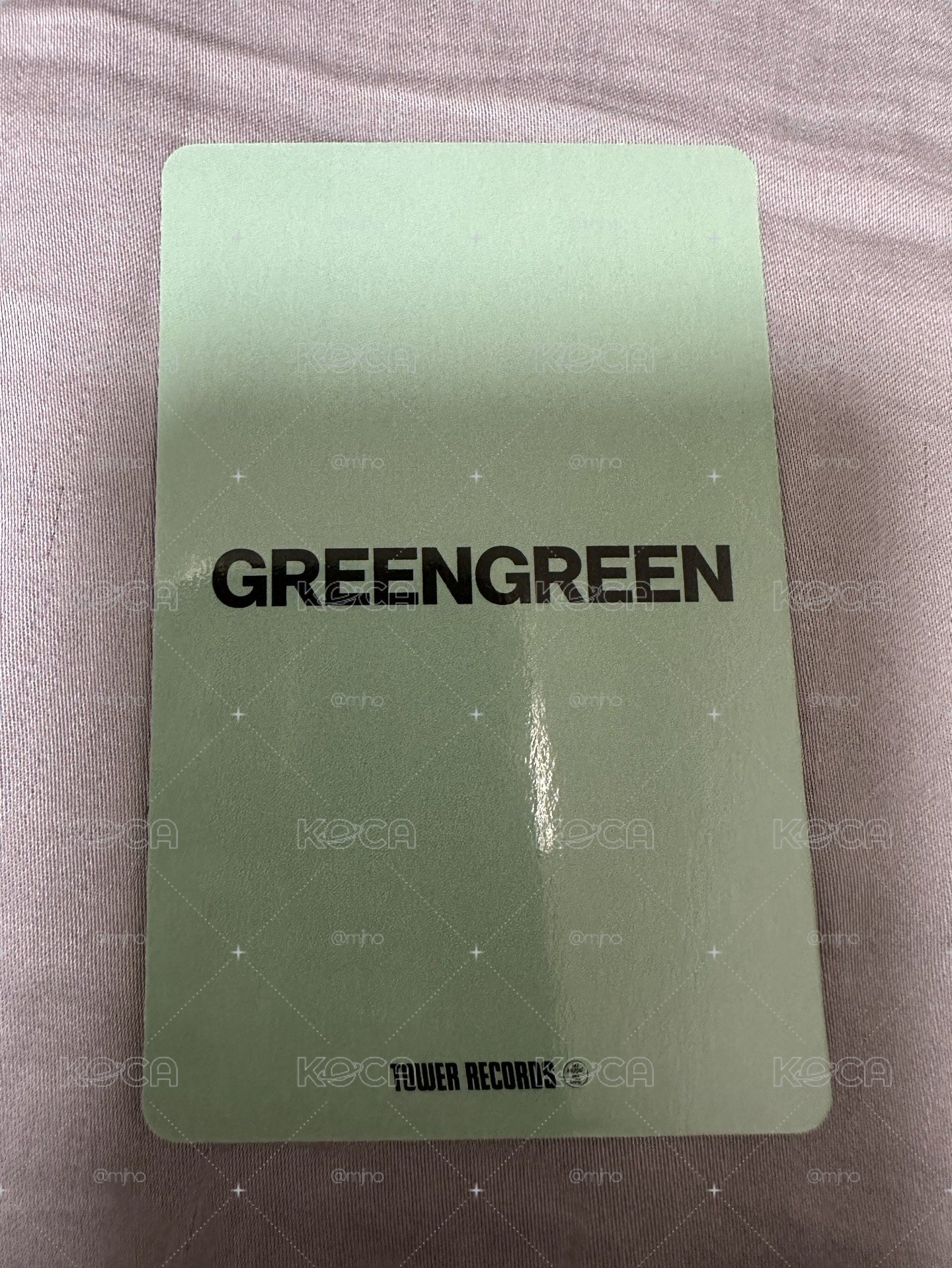 Cortis GREENGREEN Juhoon 金主訓 TOWER RECORDS 塔店 預售 特典卡
