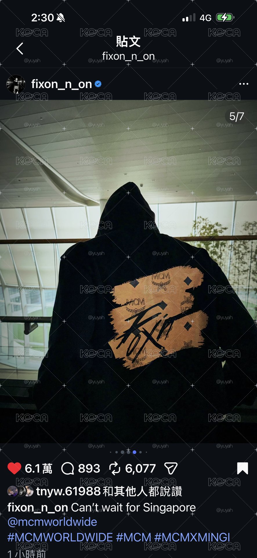 MCM x MINGI 外套 XL號