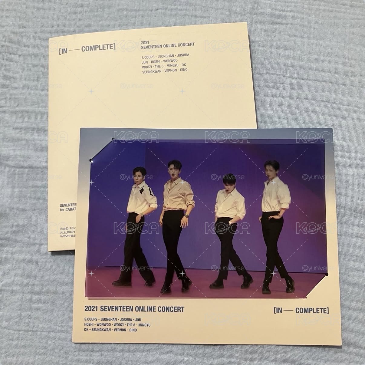 INCOMPLETE DVD+96明信片