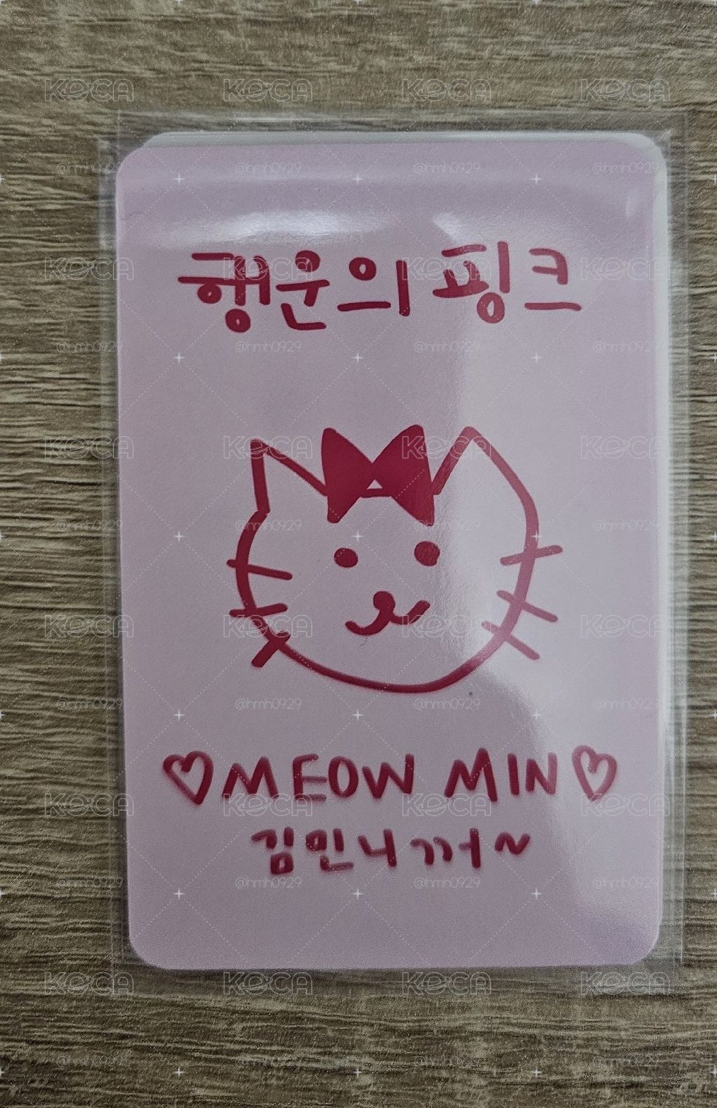 idle minnie 特典卡