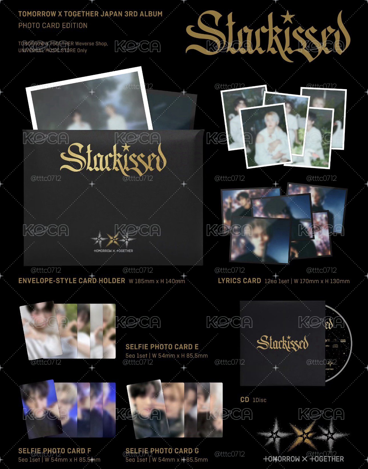 Starkissed 專輯 初回限定照片卡盤