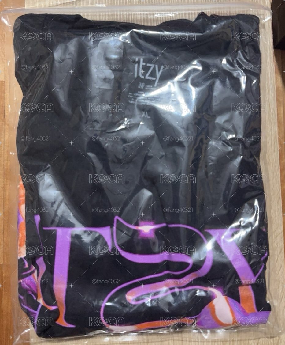 ITZY一巡短袖T 黑色XL