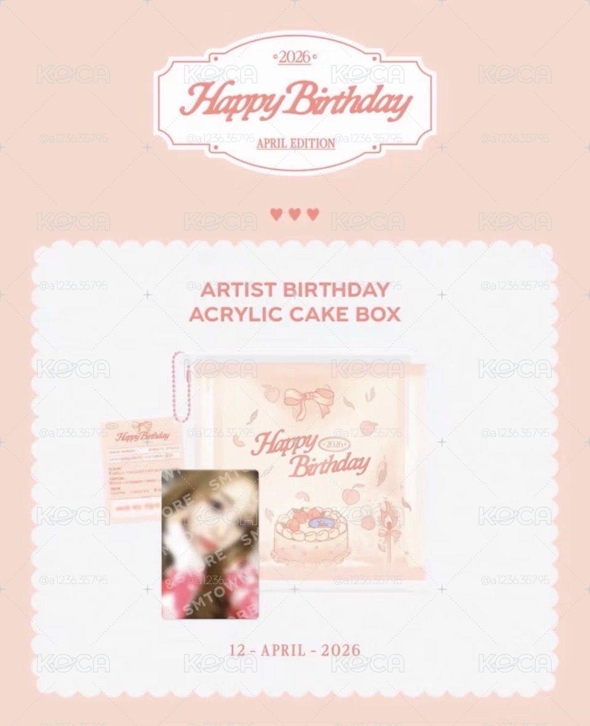 在台現貨-Yuha26生日 周邊卡 立牌組