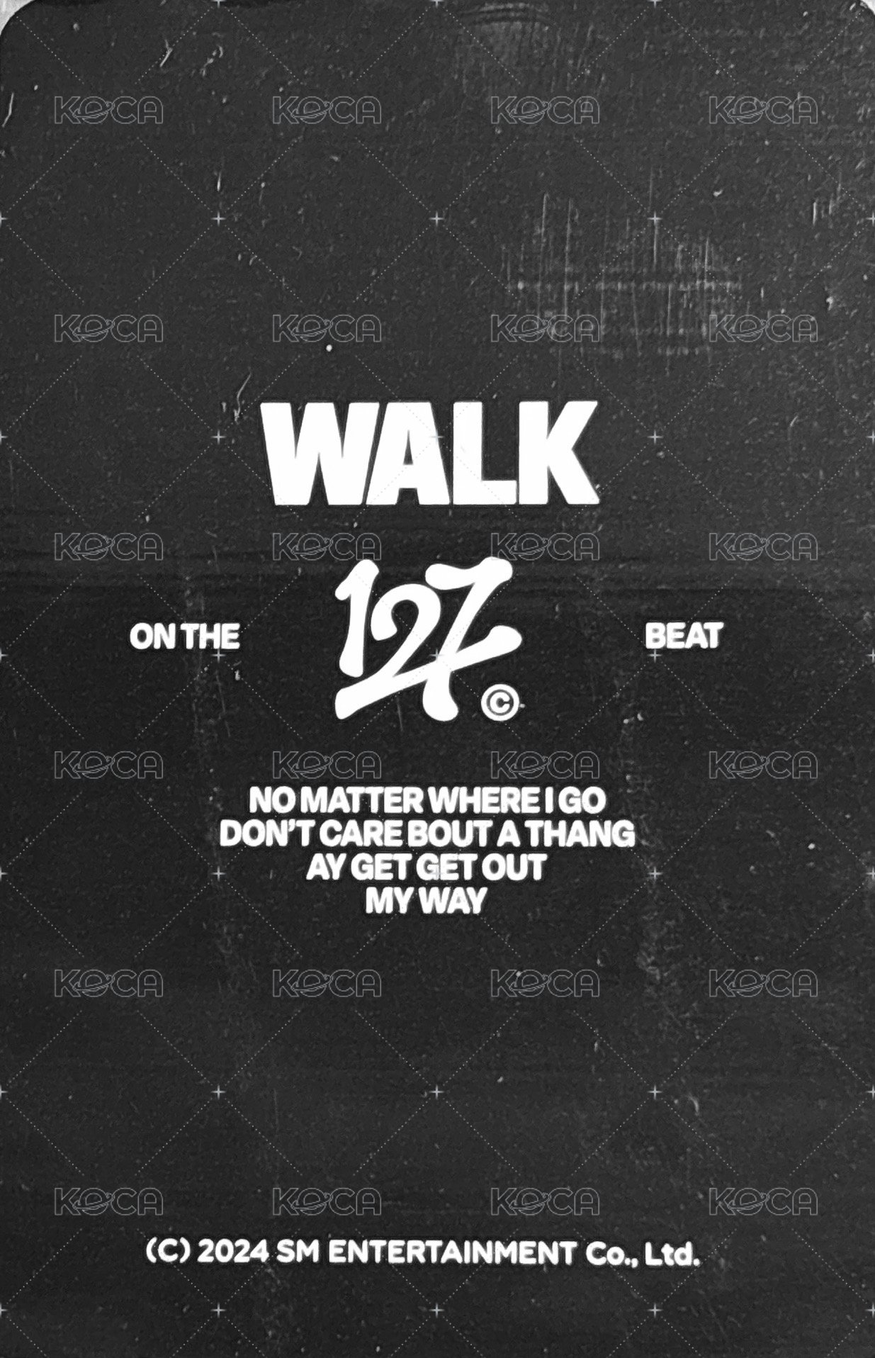 WALK 周邊卡 照片組 背面