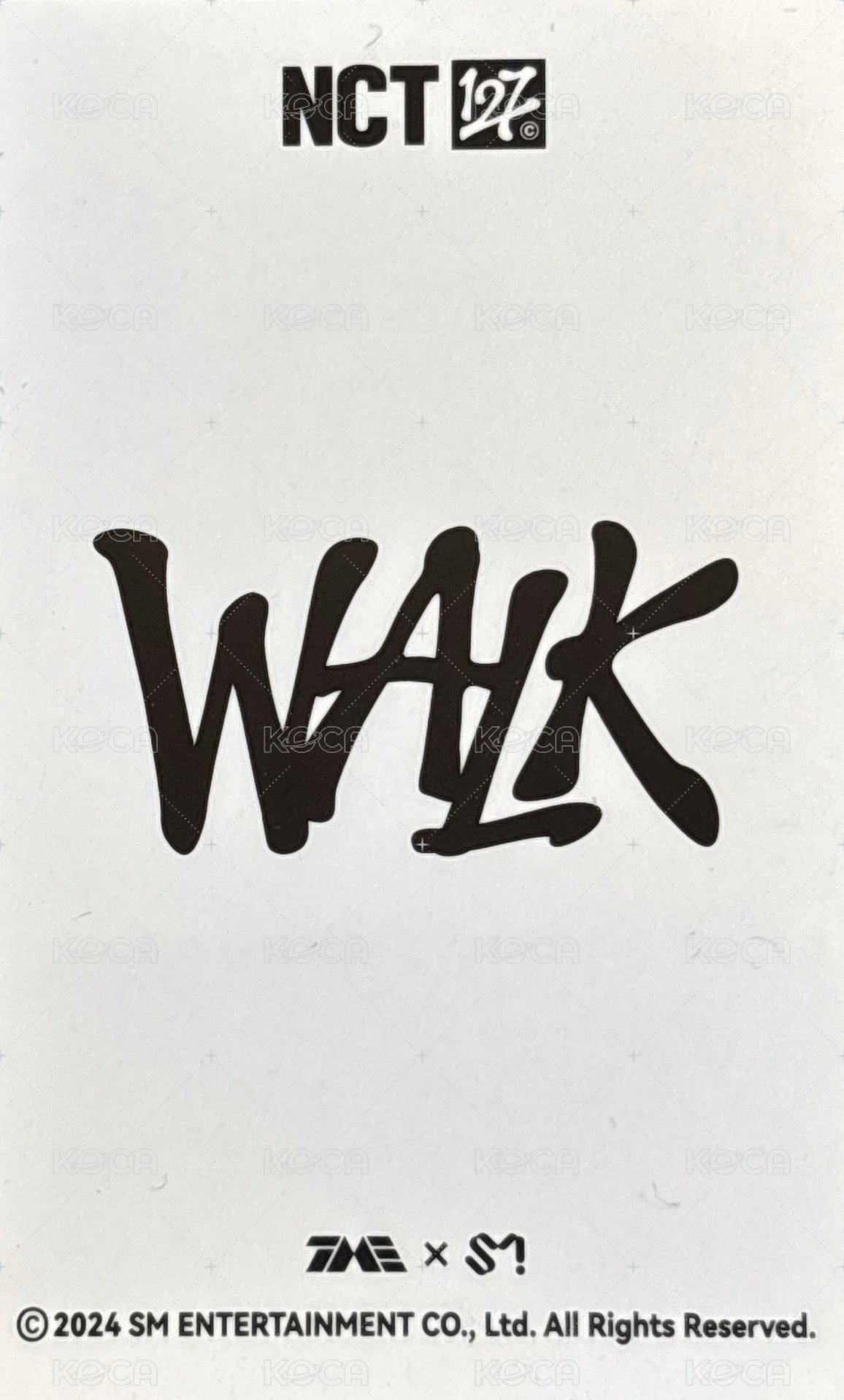 WALK 星光卡  背面
