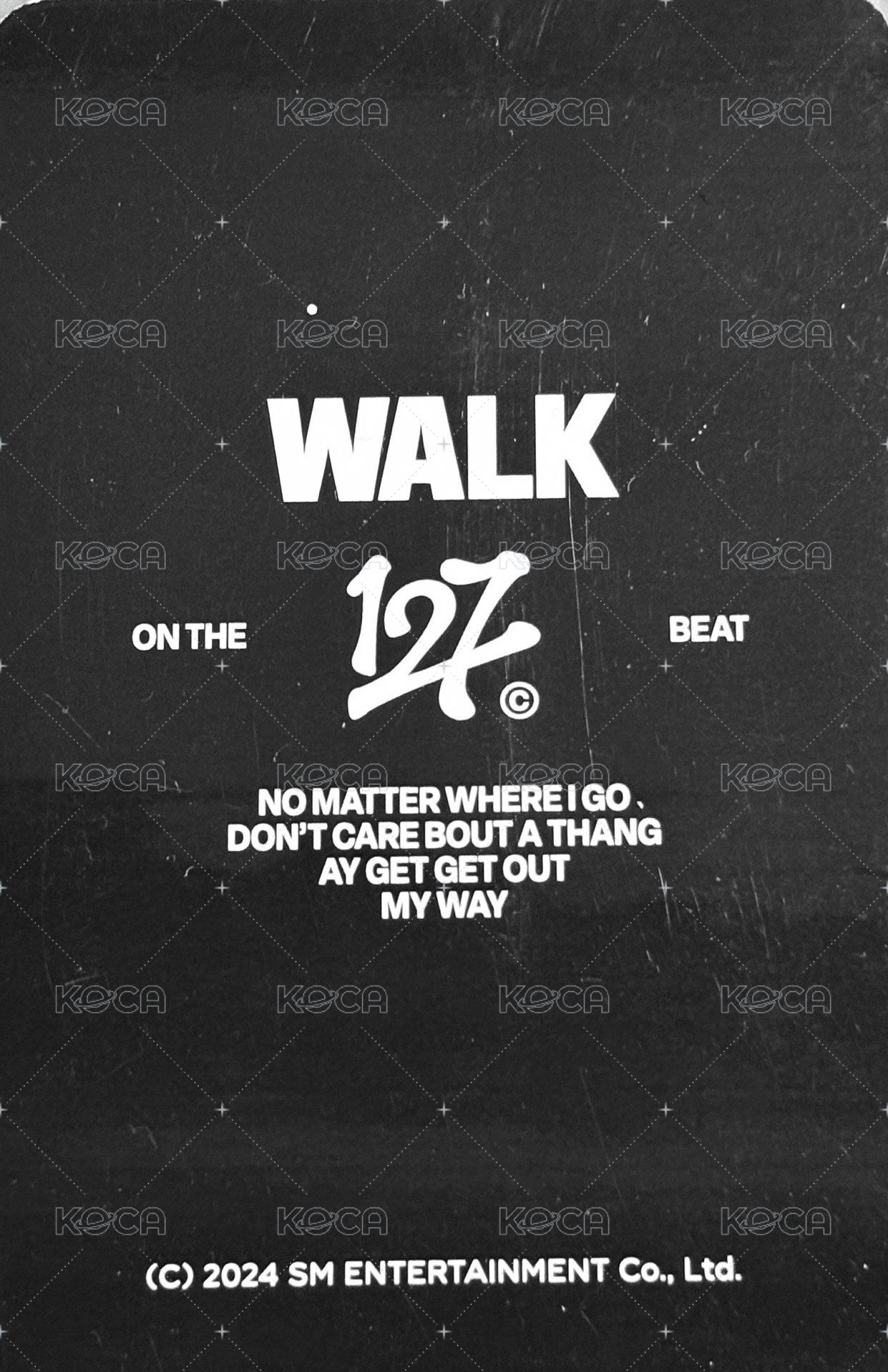 WALK 周邊卡 照片組 背面