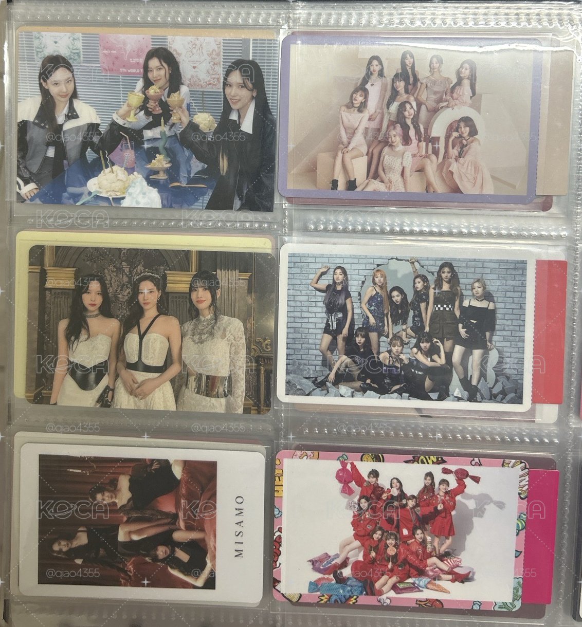 TWICE 日專團卡、MISAMO 團卡、隨機卡（NASAMI)