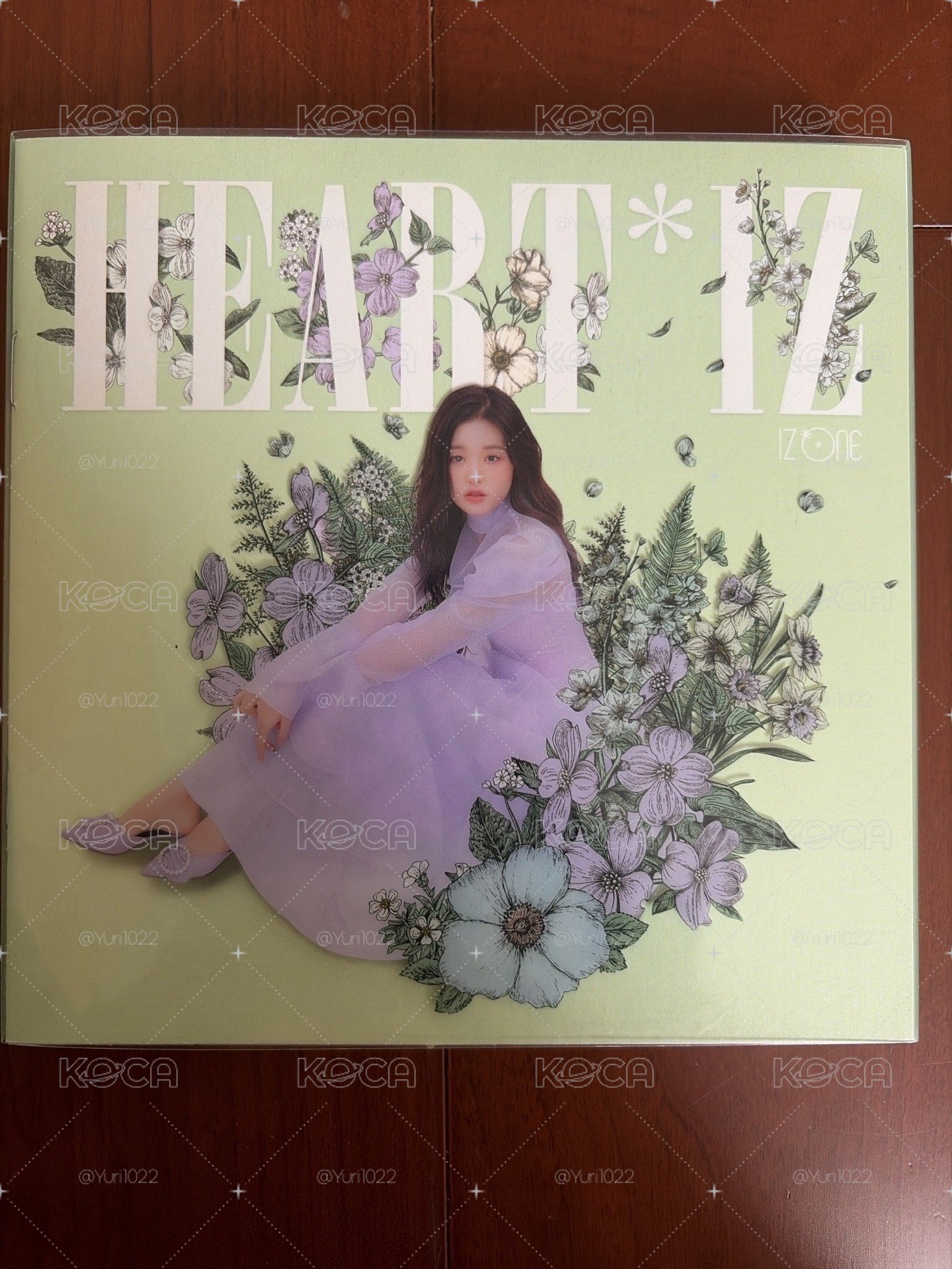 員瑛 IZ*ONE HEART*IZ 專輯 Violet ver. 綠版空專