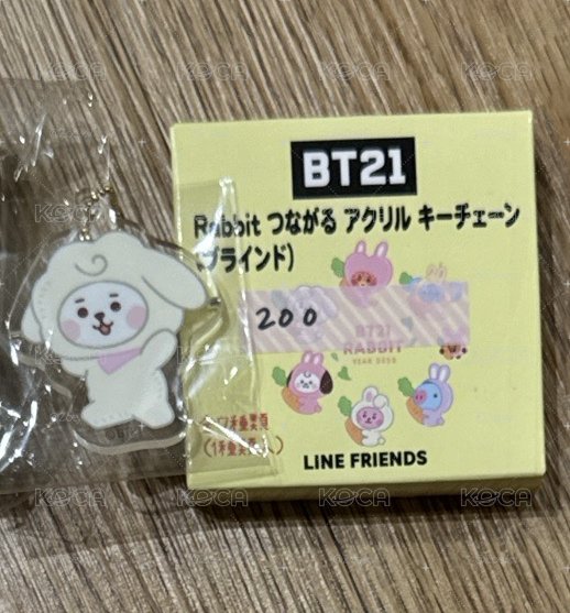 BT21 RJ 吊飾 Rabbit系列 全新未使用 正版商品 日本line friends 隨機吊飾 盲盒