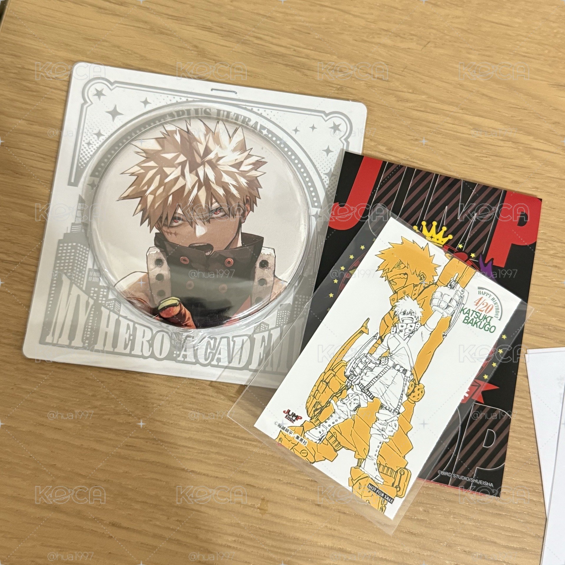 現貨 我的英雄學院 爆豪 JS徽章 生日積分卡